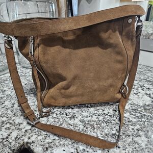 Rebecca Minkoff Brown Suede Shoulder Bag